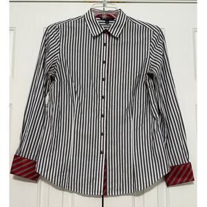 Brooks Brothers 346 French Cuff Striped Tailored Fit Button Up, Size 12